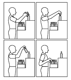 Figure 7 - An image of a person packing a case of bottles