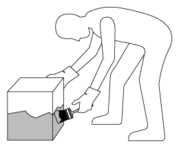 Figure 1 - An image of person in bending forward motion 