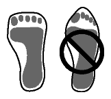 Wear shoes that do not change the shape of your foot