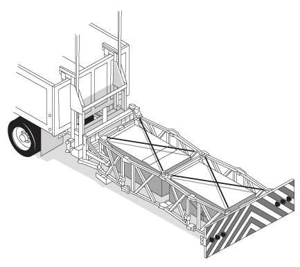 Vehicle-mounted crash attenuator