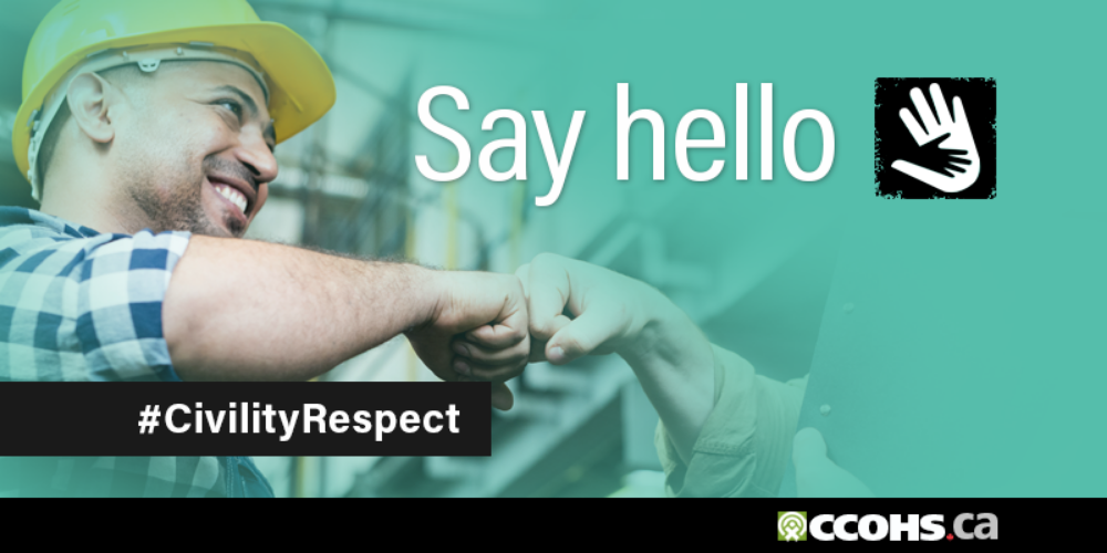 Say hello. #CivilityRespect