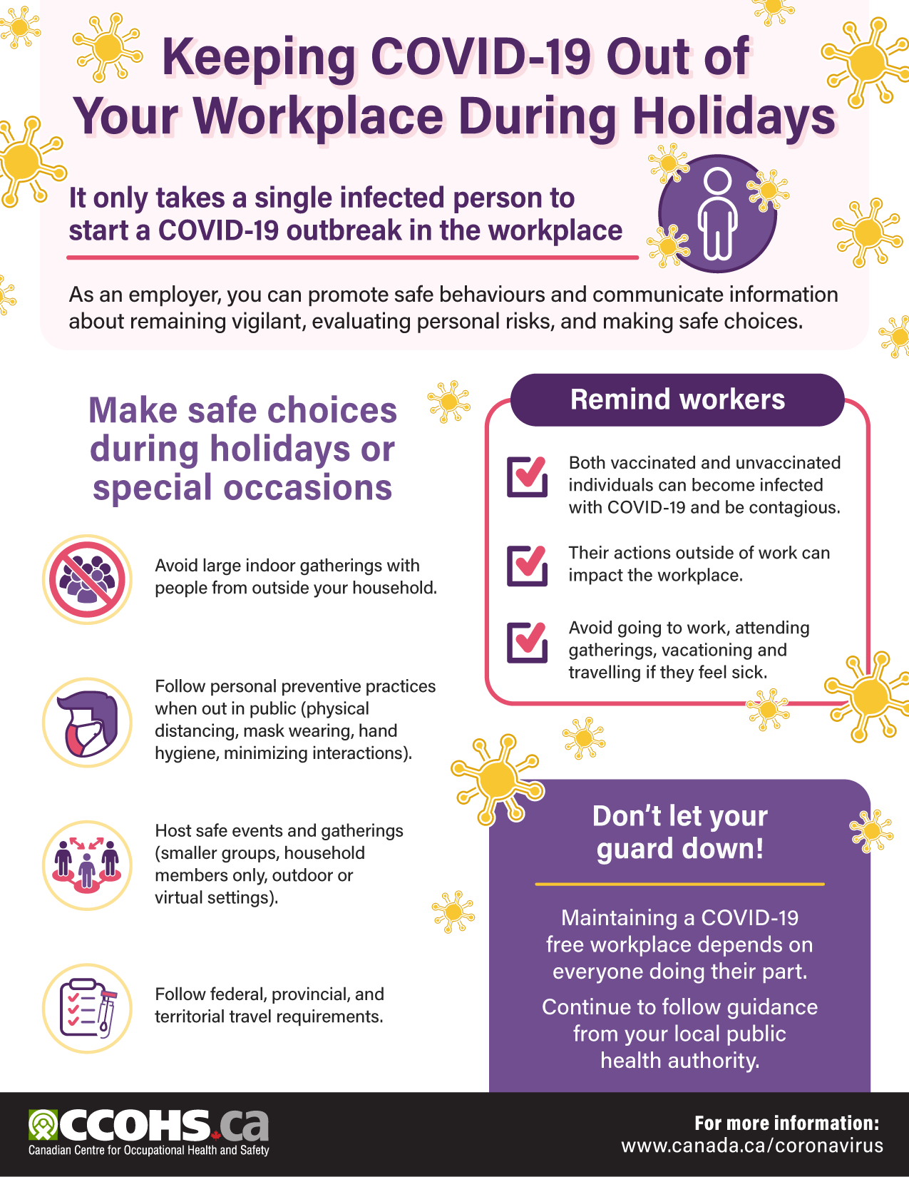 Infographic: Keeping COVID-19 Out of Your Workplace During Holidays